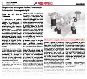 Les partenariats technologiques favorisent l’innovation dans le domaine de la chromatographie liquide