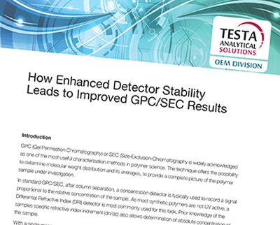 How Enhanced Detector Stability Leads to Improved GPC/SEC Results